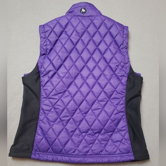 MARMOT Diamond Quilted Vest, insulated Size Medium - Purple - Picture 2 of 13